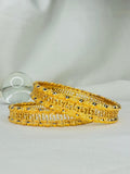 Golden Greek Pattern Designer Bangles Set