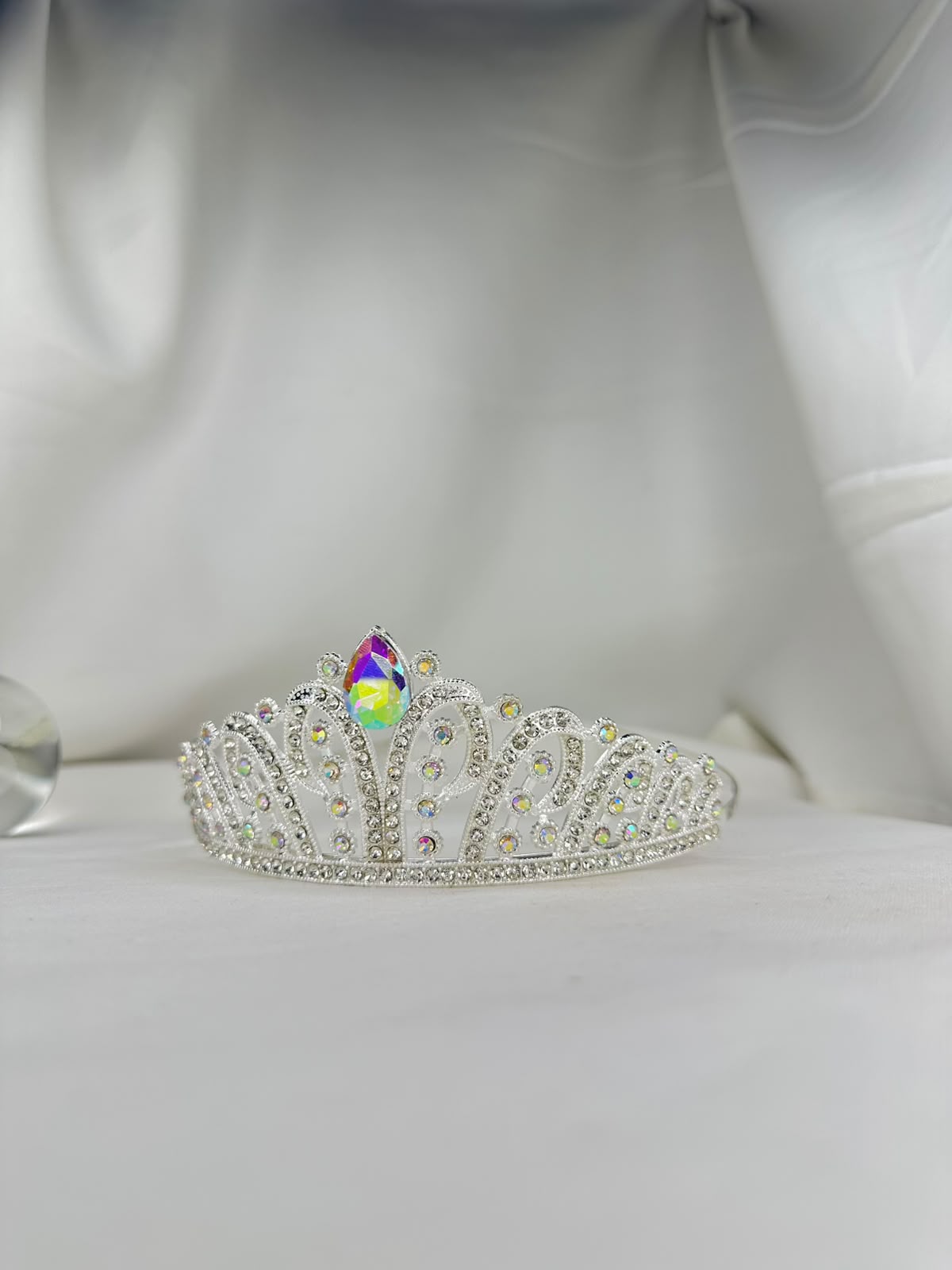 Royal Crystal Queen Tiara – Gold & Silver Rhinestone Crown