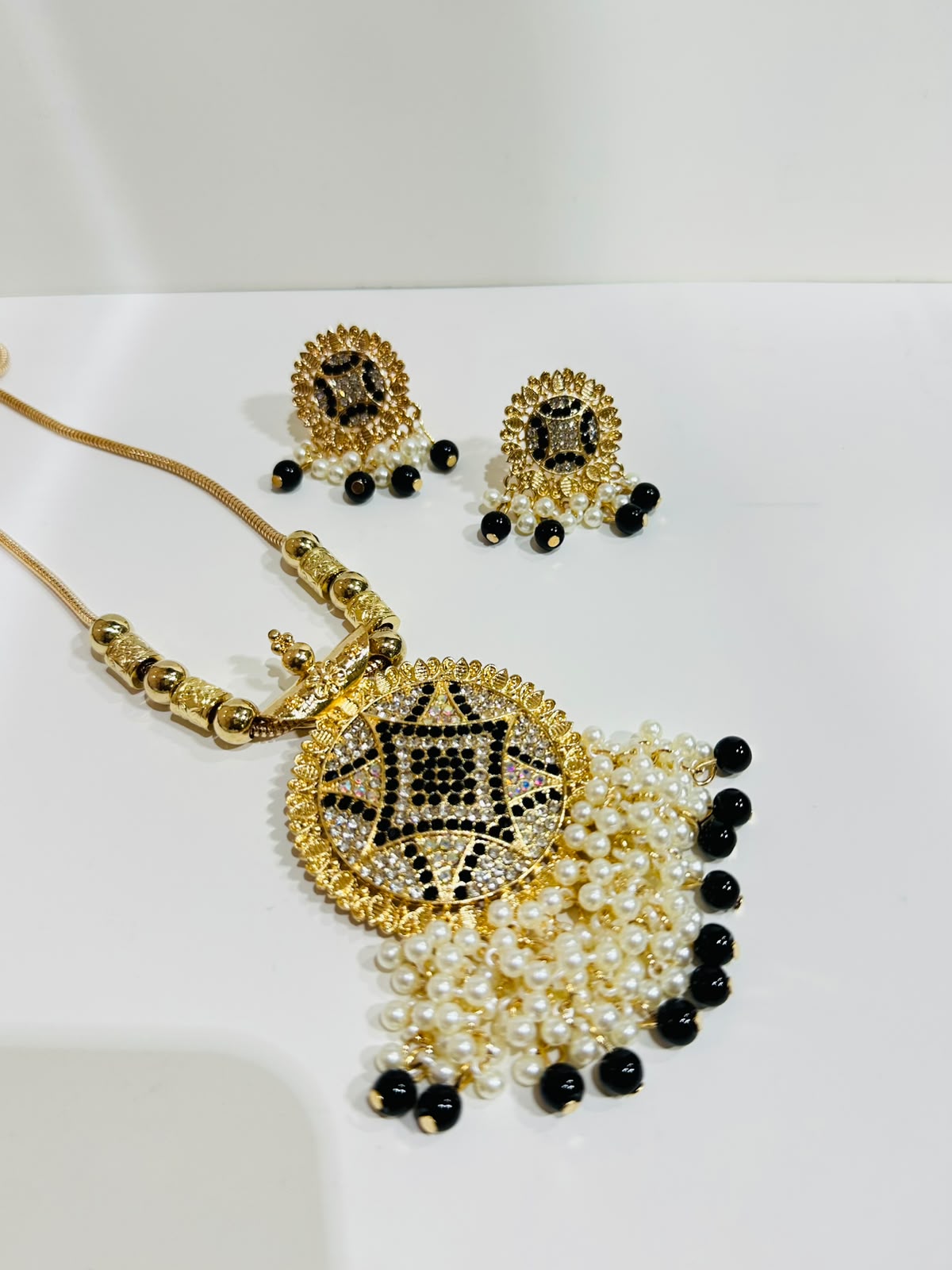 Crystal Pearl Jewelry Set For Women