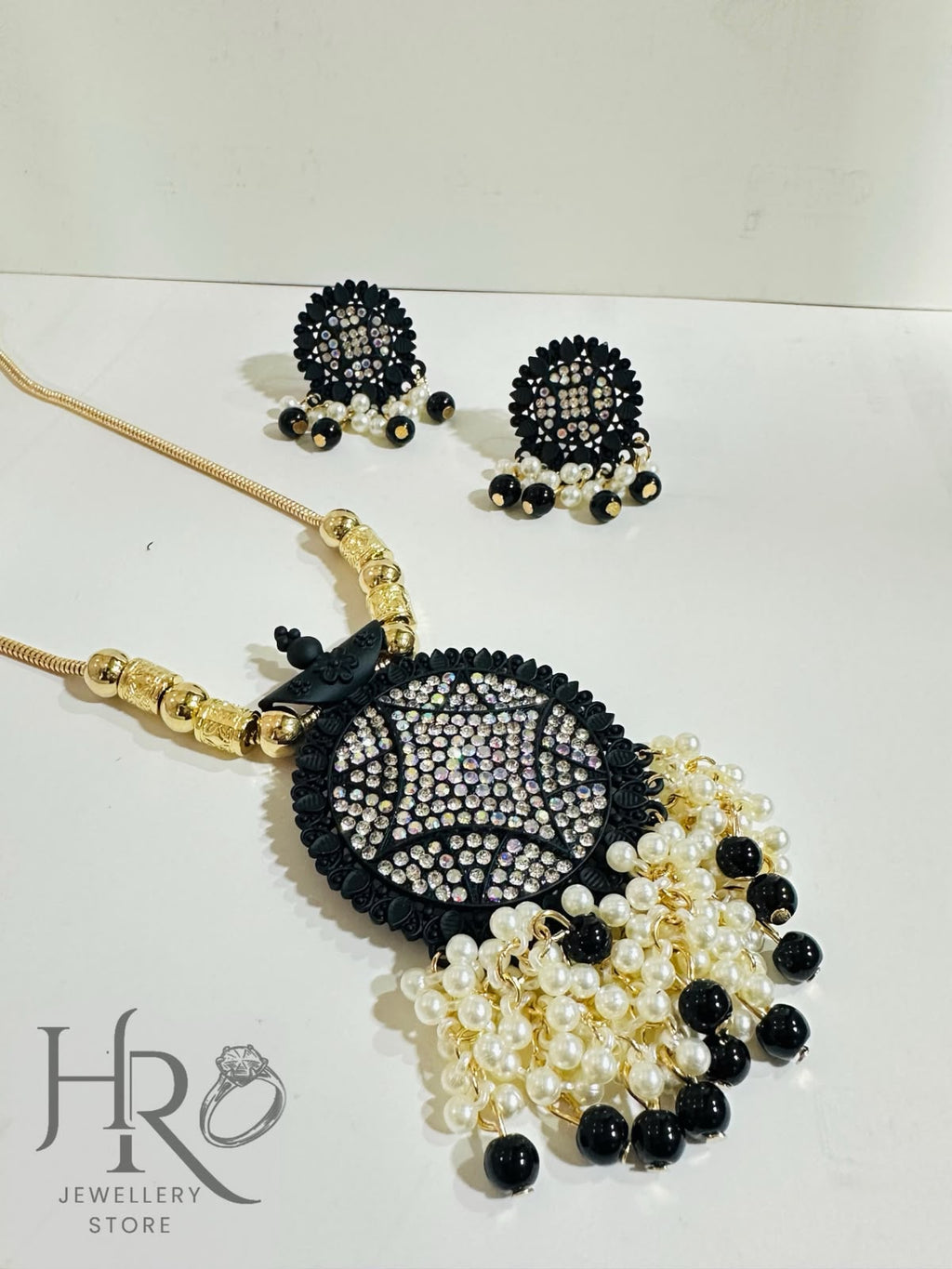 Crystal Pearl Jewelry Set For Women
