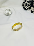 Royal Spark Gold Plated Stainless Steel Bangle for Women | Crystal Designer Bracelet