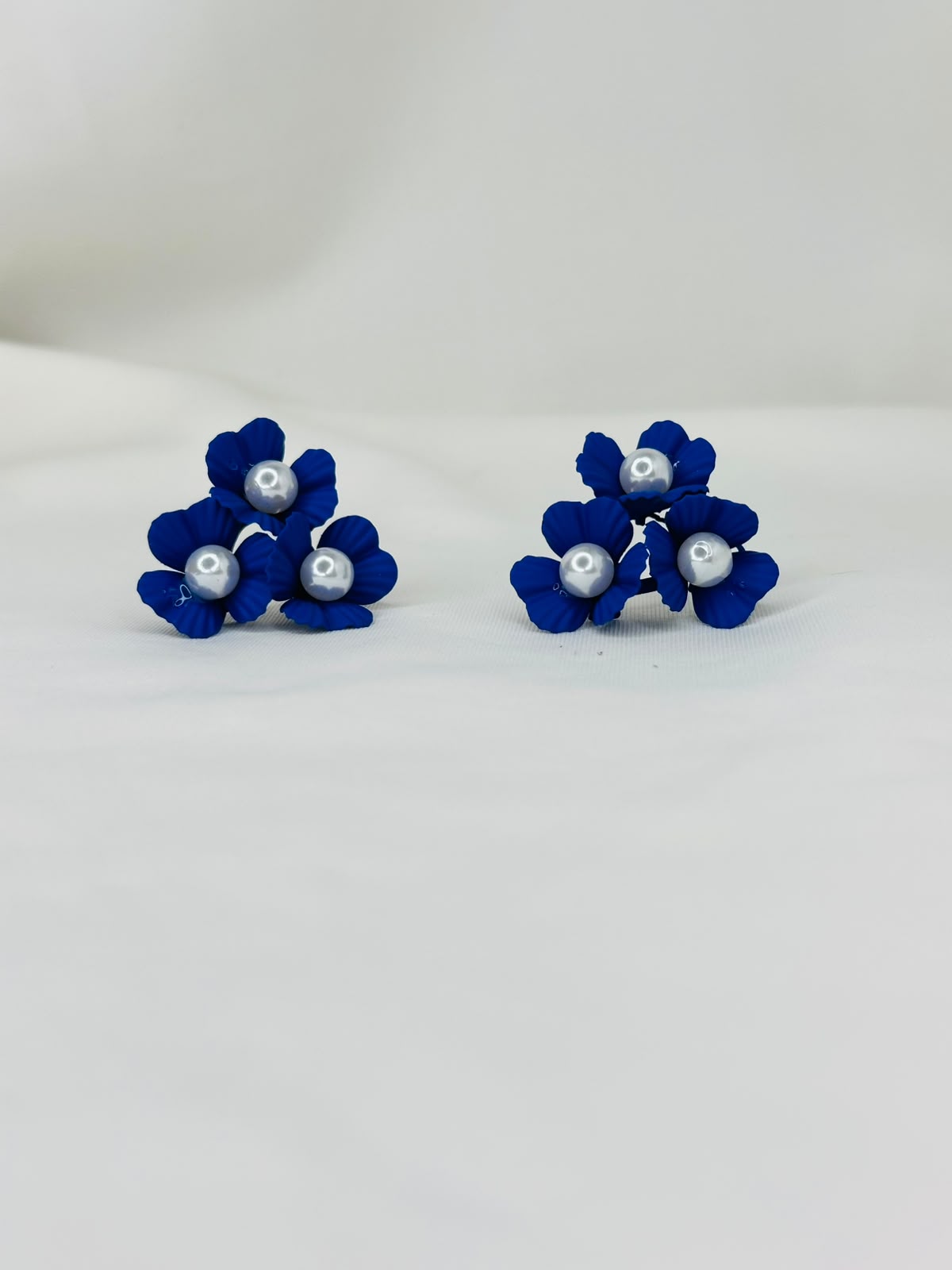 Colorful Pearl Flower Earrings – Multicolor Floral Statement Earrings