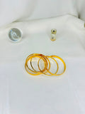 Golden Wave Elegance Bangles