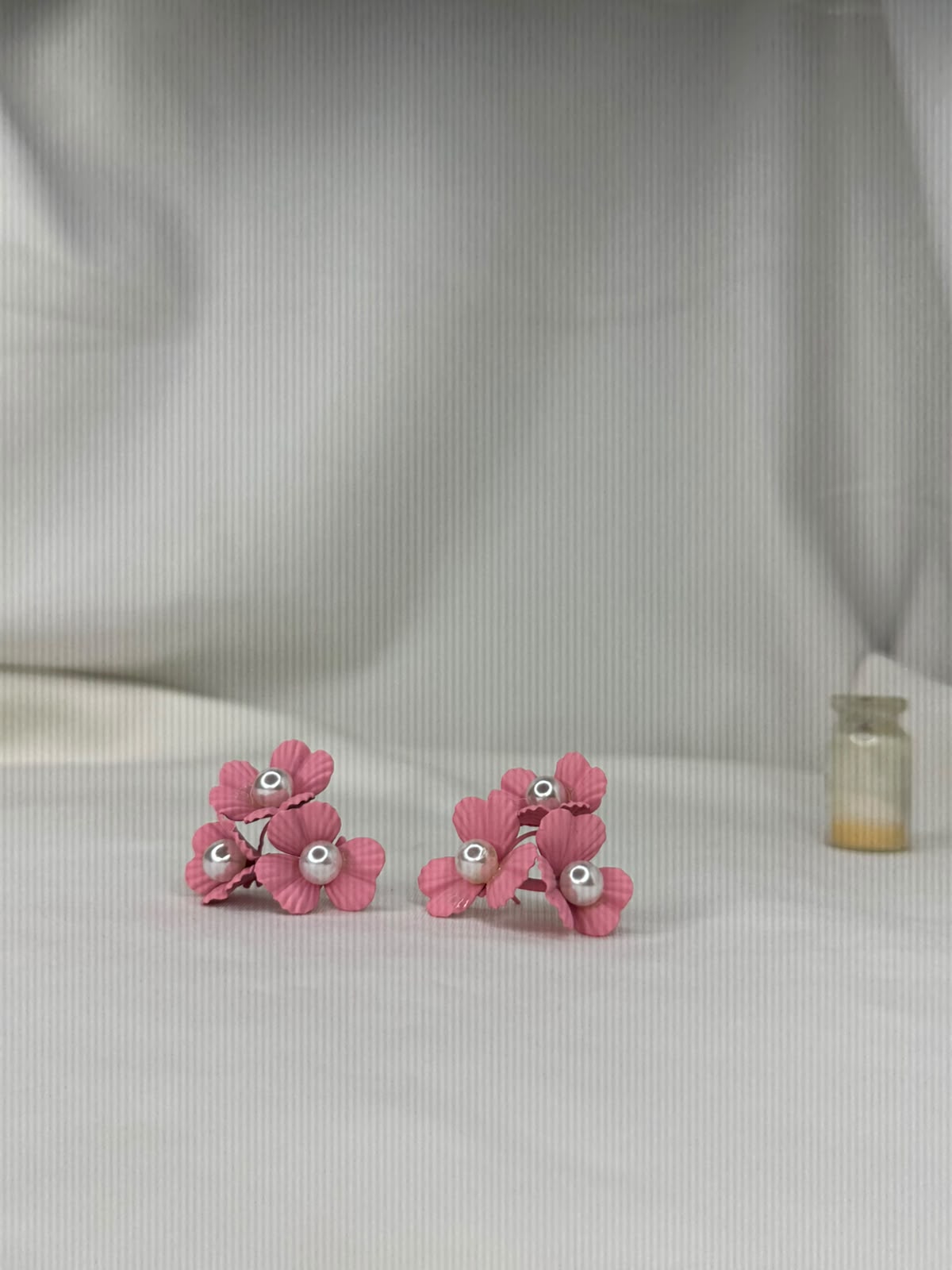 Colorful Pearl Flower Earrings – Multicolor Floral Statement Earrings