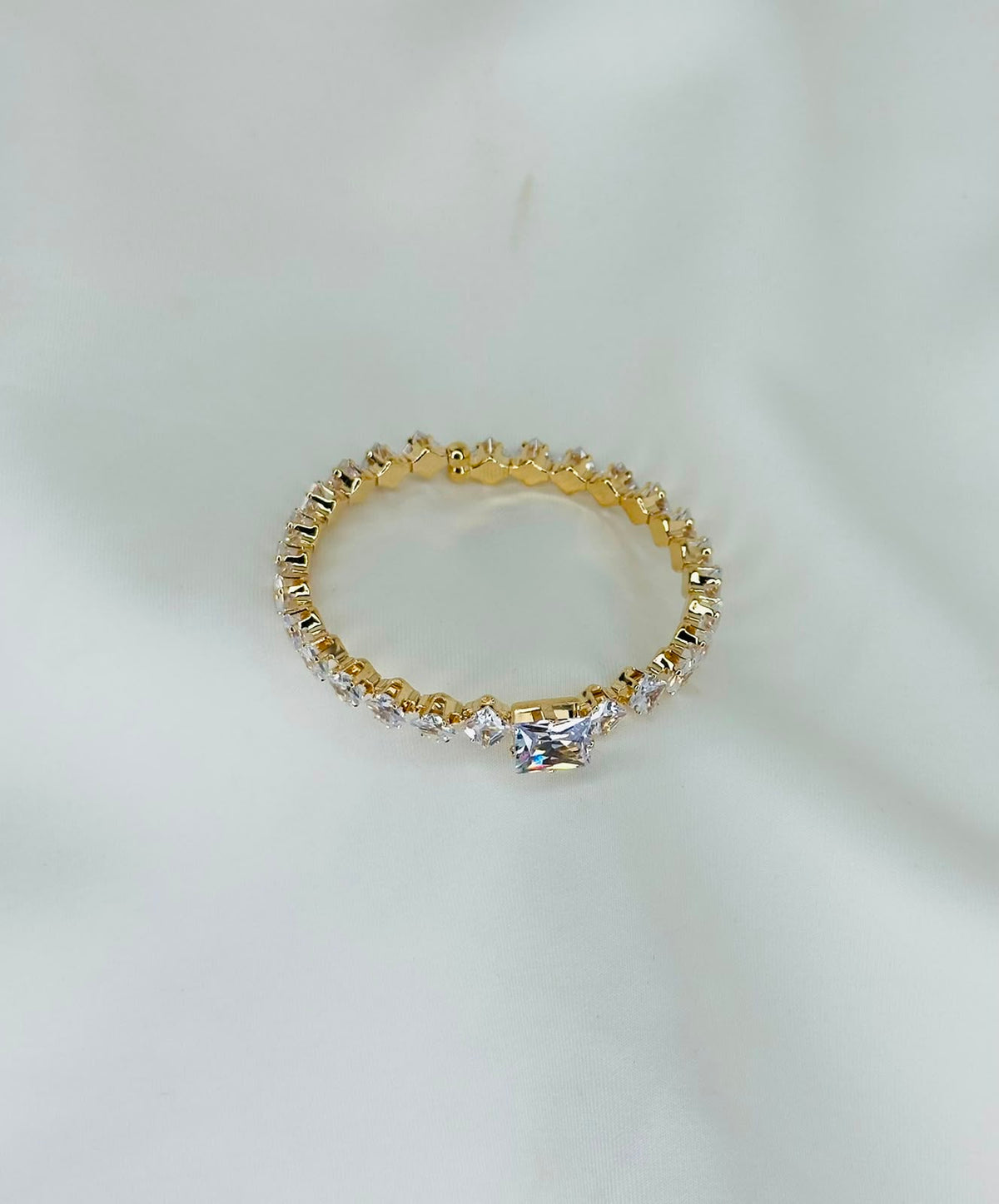 Royal Sparkle Crystal Tennis Bracelet