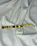 Elegant Gold Star Pattern Stainless Steel Bracelet