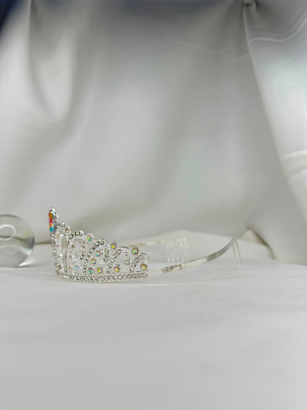 Royal Crystal Queen Tiara – Gold & Silver Rhinestone Crown
