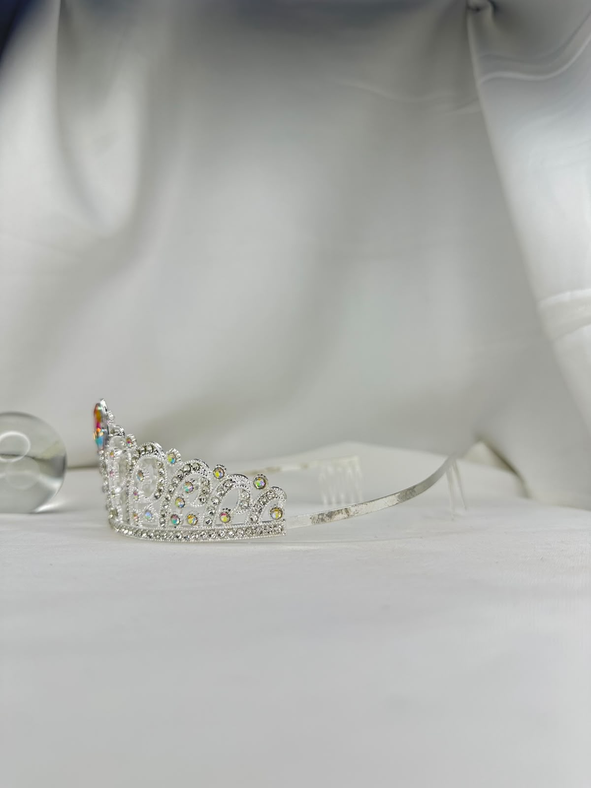 Royal Crystal Queen Tiara – Gold & Silver Rhinestone Crown