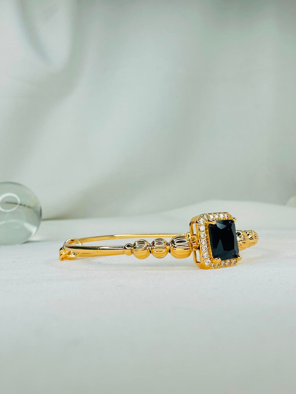 Golden Square Gemstone Bangles